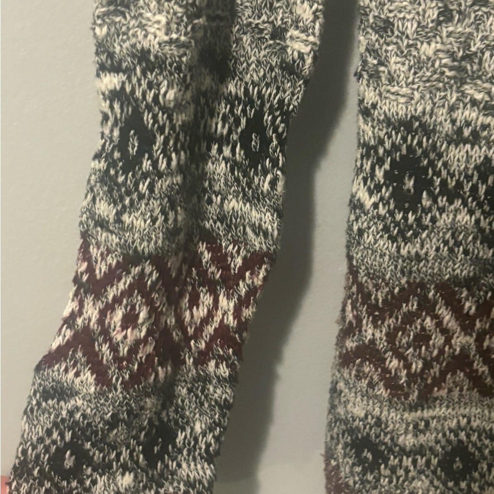 Maurice’s hooded Cardigan sweater. Size small multi color knit - Picture 2 of 9